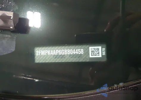 2016 Ford Edge Sport из США, поврежденный, VIN 2FMPK4AP6GBB04458